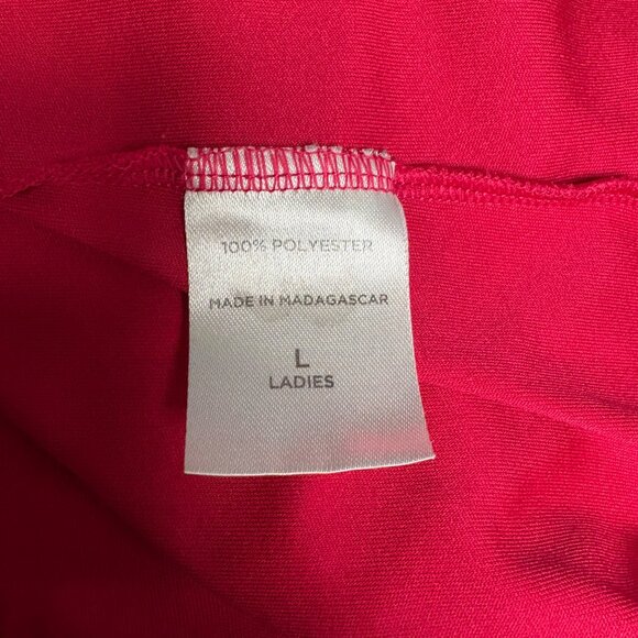 Sport-Tek Top Womens Size Large Fuchsia Long Sleeve Pullover Comfy Activewear - Picture 6 of 9